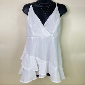Forever 21 White Mini Dress Women’s Large